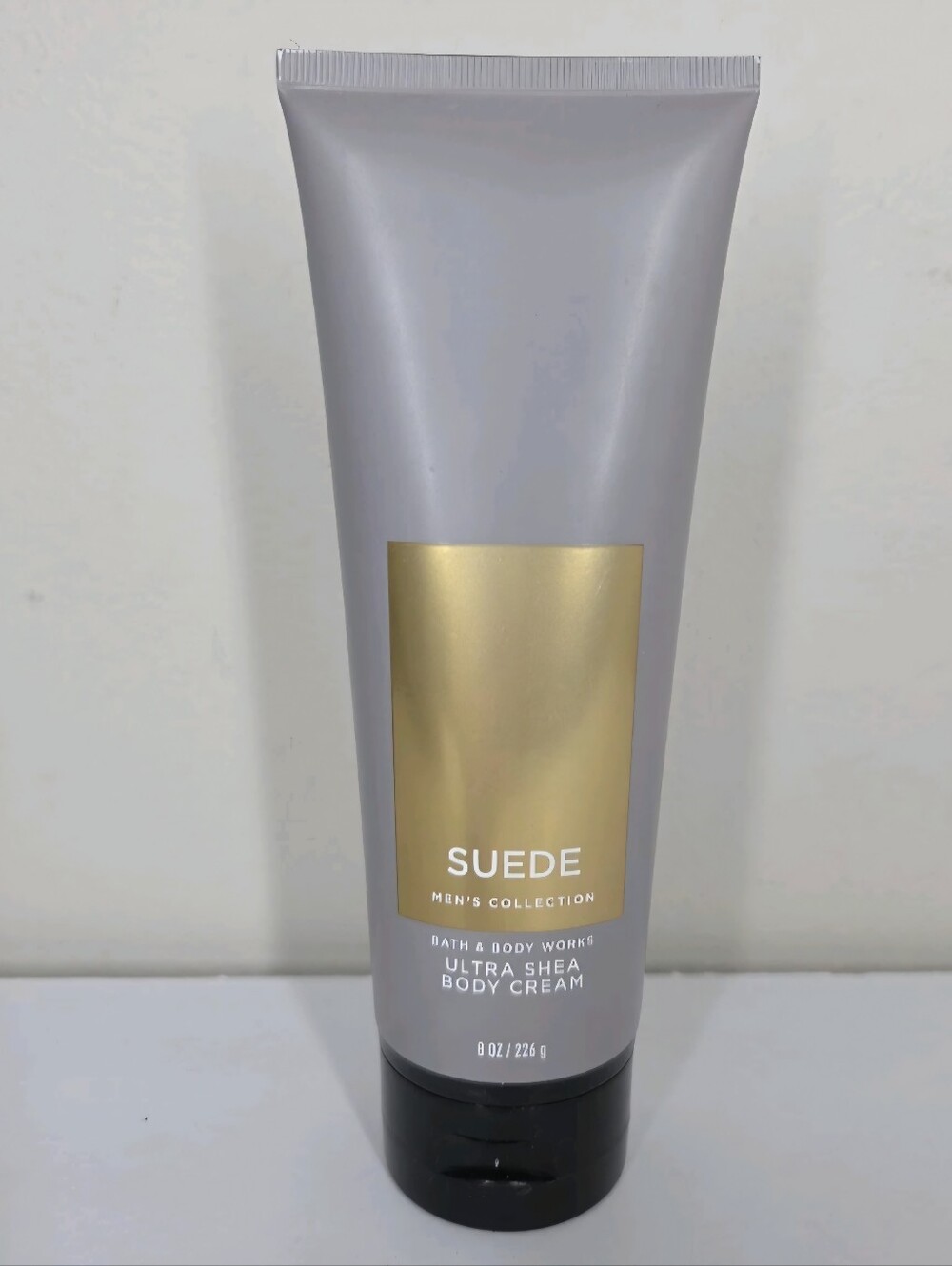 Bath & Body Works SUEDE Men's Collection Ultra Shea Body Cream LOTION 8 oz RARE.
